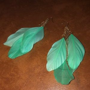 Feather earrings